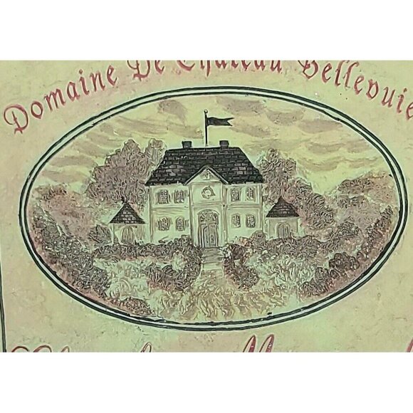 PAMELA GLADDING Ceramic Art Plaque Domaine De Chateau Bellevuie Chevalier... - Picture 3 of 4